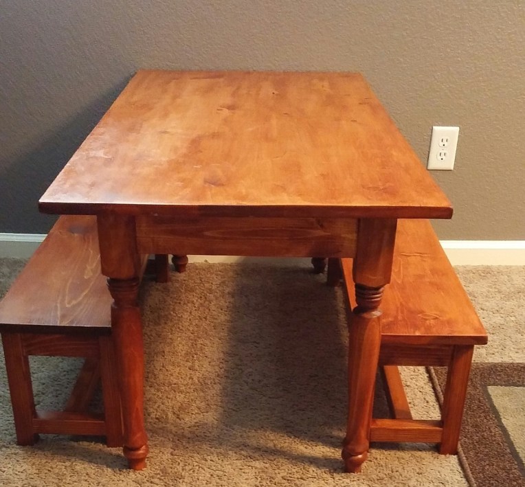 DIY Kids Benches and table