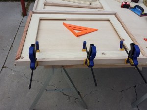 Step 8 clamp and nail edges