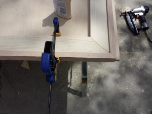 Step 8 e clamp and nail edges