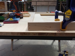 Step 8g clamp and nail edges